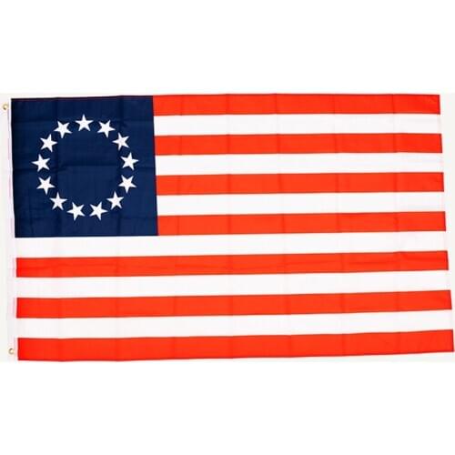 Xvggdg Betsy Ross 13 Star USA American 3x5 Feet Flag 13 stars us usa 1777 american Betsy Ross Flag