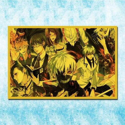 Japanese Anime Tokyo Ghoul Art Silk Poster Canvas Retro Print For Home Room Decor-043