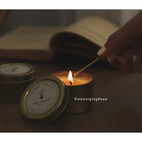 Tinplate Can Aromatherapy Candle Healing Series Life Niche Home Fragrance Ornaments