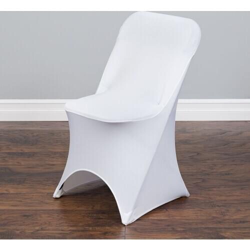 100Pcs White Arch Stretch Indoor Chair Cover For Wedding/Party Universal Banquet Hotel Decoration Free Shipping