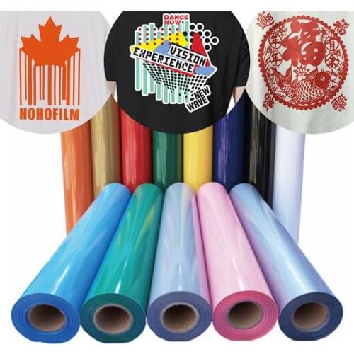 20*30cm Heat Transfer Vinyl T-shirt Iron On HTV Printing 1 sheet Solid Color Heat Press Cutting Plotter Material DIY Clothing