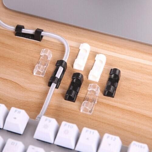 20Pcs Wire Storage Clips Buckle Securing Cable Clamp Data Line Finishing Organizer Best Price
