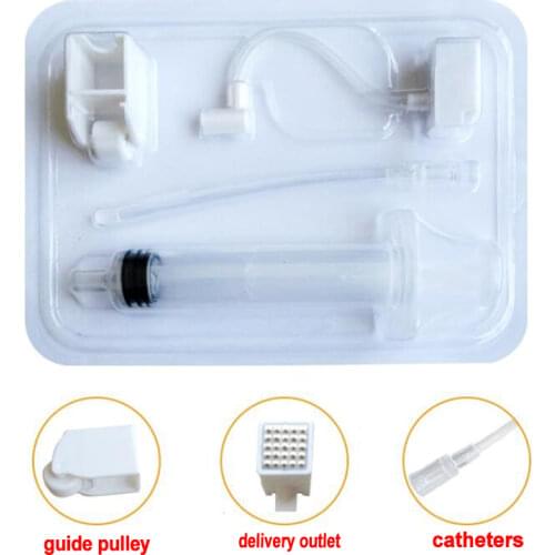 25D RF Vanadium Titanium Crystal Injection Syringe no Needle Tubing Disposable Photon for Face Restoration Skin Care Water Meso