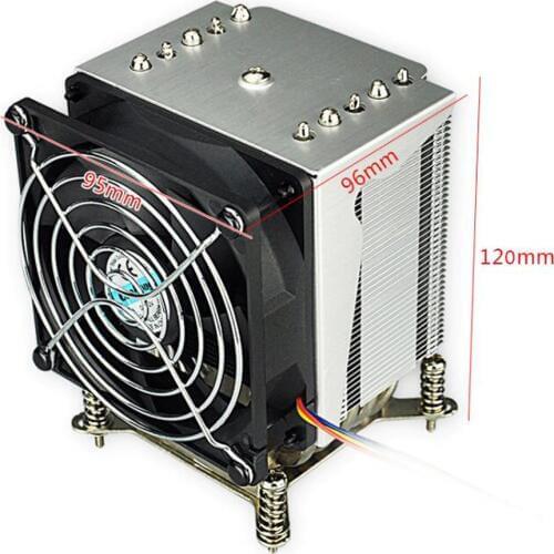 3U 4U Server CPU Cooler Heatsink Radiator For Intel Xeon Core LGA 1155 1156 1150 1151 Industrial Workstation Computer Cooling
