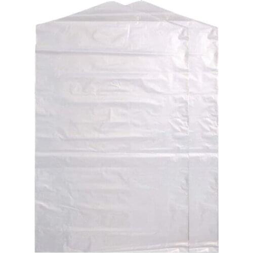 50Pcs 60X100cm Clothes Dust Cover Dry Cleaner Bags Waterproof Garment Bags Wardrobe Hanging Clothing Coat Dust Cover