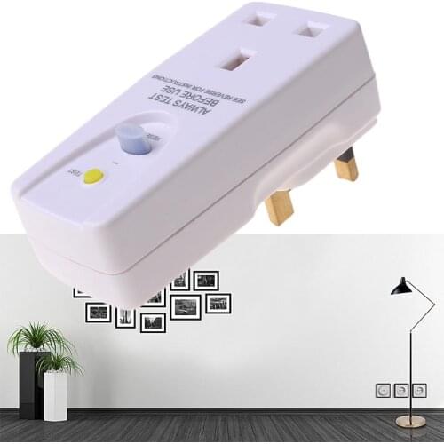 UK 13A Converter Socket Safety Smart Home Circuit Breaker Cutout Plug Adapter Leakage Protector Accessories