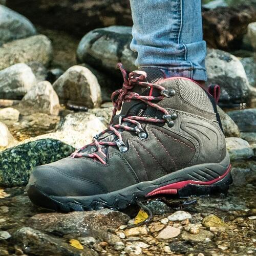 Clorts Womens Winter Sneakers Genuine Leather Sneakers Waterproof Tactical Military Boots Trekking Boots for Women HKM-822