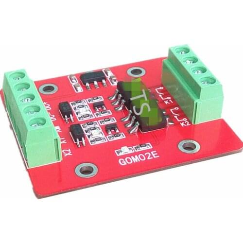 GOM02E 2 channel solid state relay module high or low level trigger 60V 3A optocoupler isolation output level conversion