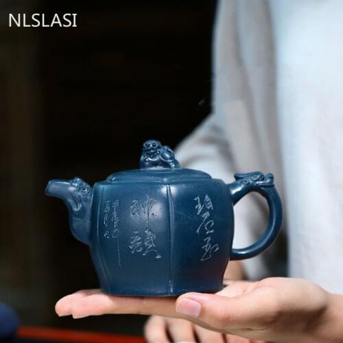 Simple 120CC capacity small tea set home gift Zhu mud teapot Chinese Tea set tea set small teapot mini trumpet teapot