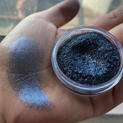 Cosmetic Grade Silver-Black Diamond Pigment Dust Powder for DIY Nail Art Polish Makeup Eye Shadow Lips Soap Resin (Pack in bag)