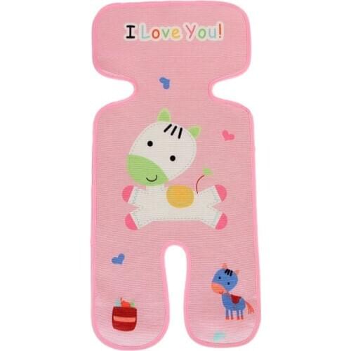 Baby Stroller Ice Silk Mat Cartoon Child Safety Seat Mat Mat car seat summer cushion