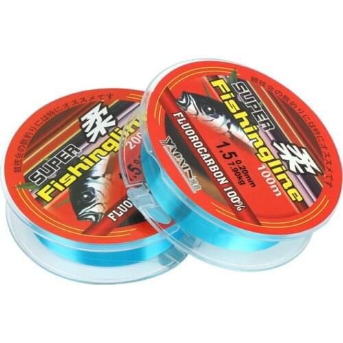 100M Fishing Line Nylon Fluorocarbon Coated Monofilament Fishing Leader Line Carp Fishing Wire