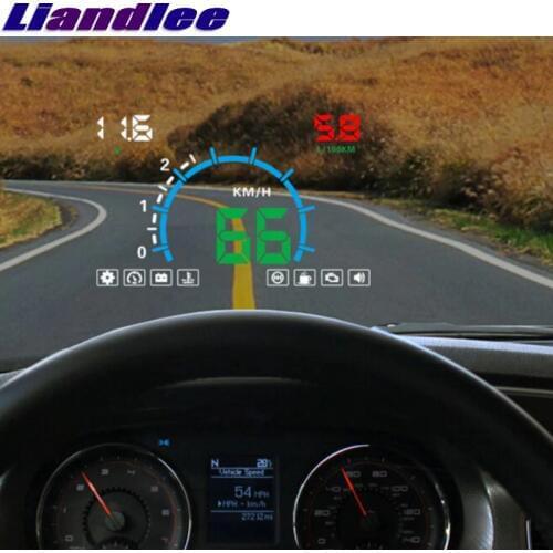 Liandlee HUD For TOYOTA Avensis T270 Avanza Transmover Aurion Digital Speedometer OBD2 Head Up Display Big Monitor Racing HUD