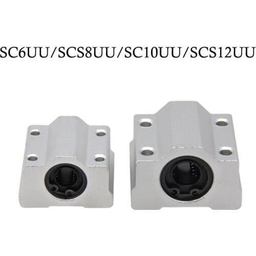 Linear Ball Bearing XYZ Table CNC Router SC6UU/SCS8UU/SC10UU/SCS12UU 3D printer accessories straight bearings slider box