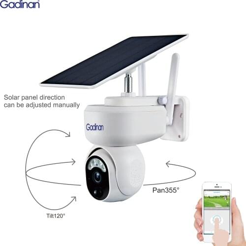 4G SIM Card 1080P Mini IP Camera WIFI 3.5W Solar Panel Bulit-in Battery Video Security Street Outdoor PTZ PIR CCTV Camera Monito