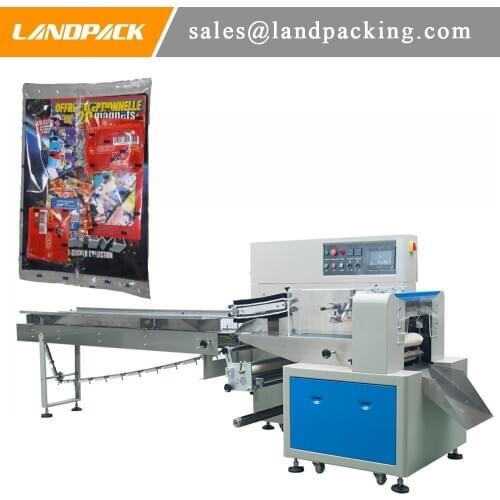 Multifunction Magazine Pillow Bag Flow Wrap Machine
