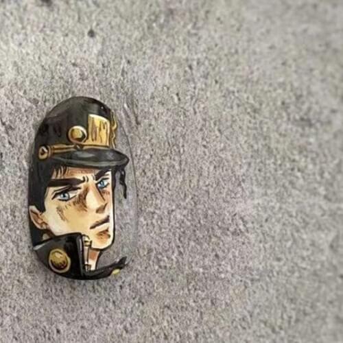 TSC-241 90s FASHION Boy colorful letters 3d nail art stickers decal template diy nail tool decorations