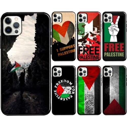 Palestine Flag Soft Cover For iPhone 12 11 Pro Max X XR XS Max 5S SE 2020 8 7 Plus 12 Mini Phone Case