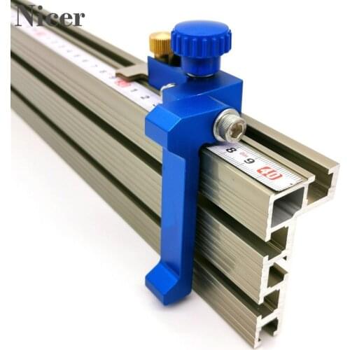 Woodworking Profile Fence And T Track Slot Sliding Brackets Miter Gauge Fence Connector For Woodworking Router/Saw Table Benches