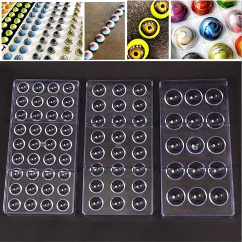 Transparent Hard Chocolate Maker Polycarbonate PC DIY 15/24/32/36 Holes Diamond Candy Mold Mould Heart Rose Valentines Day Gift