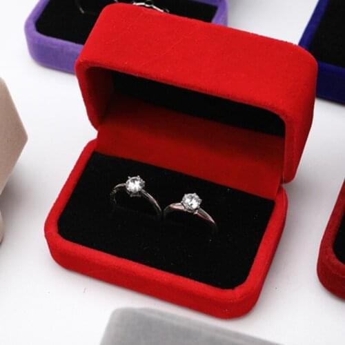 Velvet Ring Gift Box Earrings Pendant Jewelry Box Wedding Engagement Proposal Birthday Anniversary Jewelry Display Box