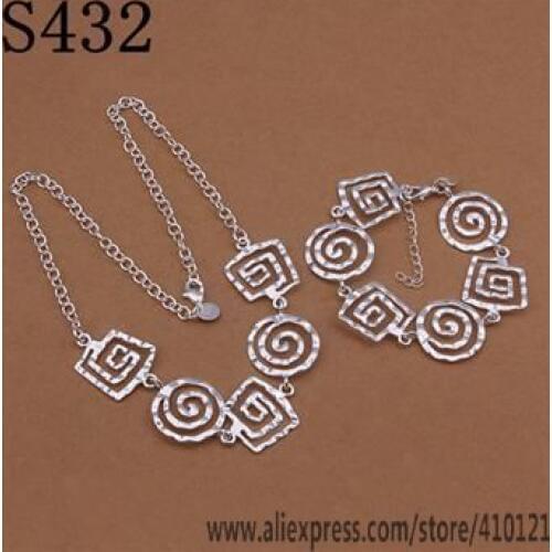 S432 Hot Sale High Quality Anniversary Gifts Jewelry Sets,Wholesale Jewelry Elegant Charms Fashion Bracelet Necklace /djcam