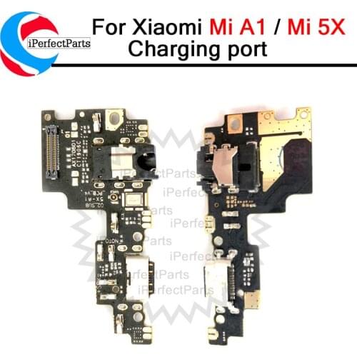 USB Charging Port Flex Cable For Xiaomi Mi A1 5X Mi5X Dock Connector Charger Flex Cable With Earphone Board