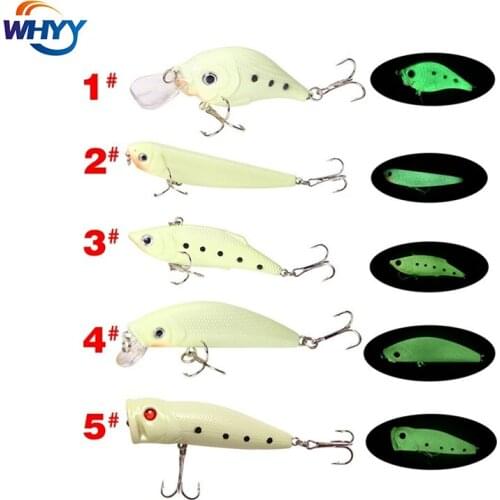 Luminous Fishing Bait Wobbler Crankbait Artificial Hard Bait Vibrating Lure VIB Pencil Wobblers Hard Baits Sinking Lures pesca
