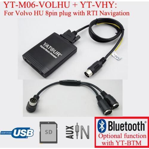 Yatour Car stereo USB SD MP3 player for Volvo HU radio with RTI Navigation