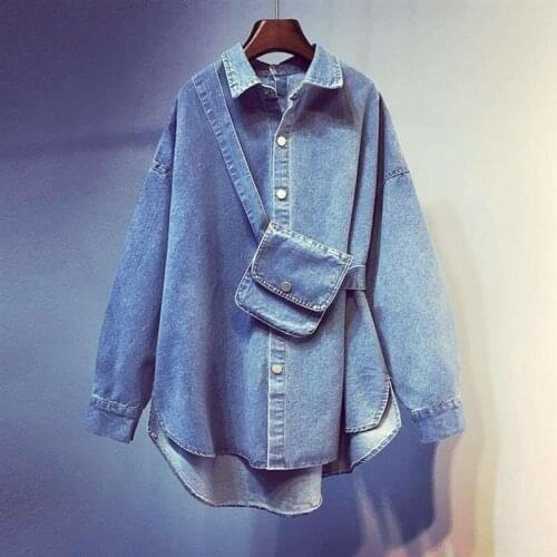 2020 autumn Summer Womens Solid Denim Dress Female Pocket With Belt Slim Dress Ladys Single Breasted Vintage Dresses