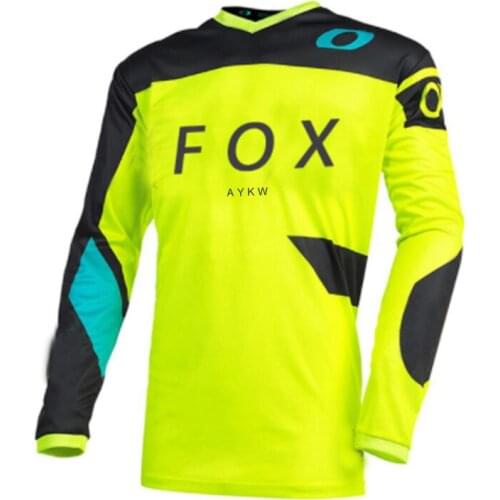 2021 BMX Downhill Jerseys AYKW Fox Mountain Bike MTB Shirts Offroad DH Motorcycle Jersey Motocross Sportwear Clothing FXR Bike