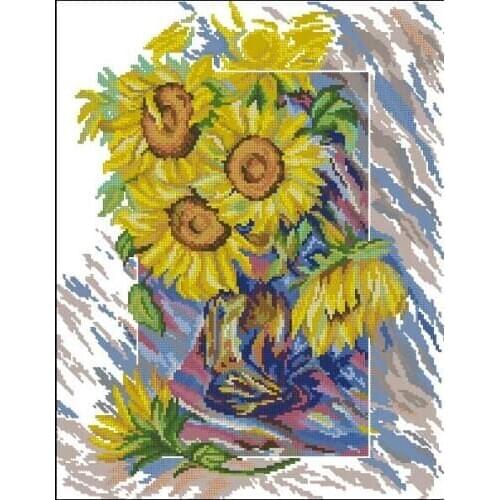 24.-beautiful greenhouse Counted Cross Stitch 11CT 14CT 18CT DIY Cross Stitch Kits Embroidery Needlework Sets