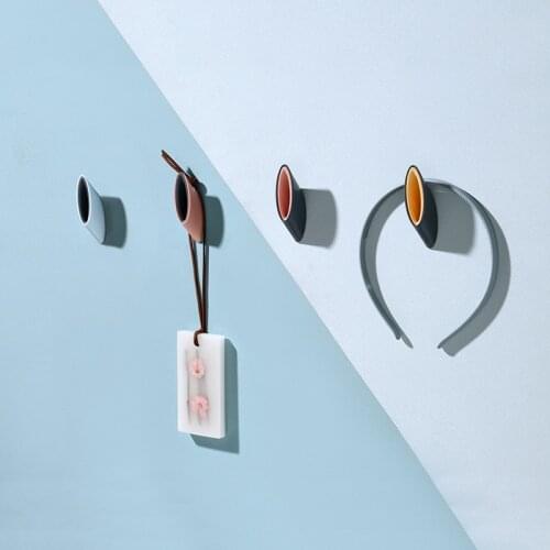 4pcs/Set Self Adhesive Hook Wall Door Key Hanger Strong Sticky Hanging Hooks Home Bathroom Kitchen Storage Holder Tools