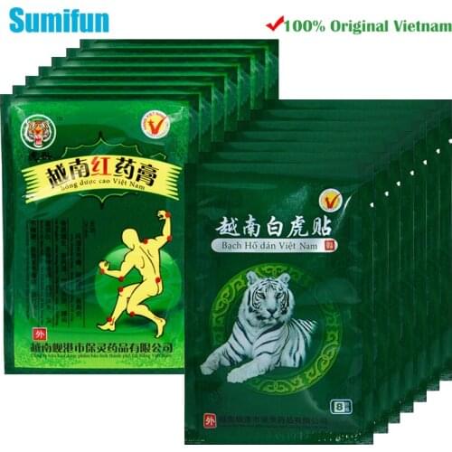 48pcs 100% Vietnam Original Tiger Balm Plaster Soothing Muscles Medicated Plasters Body Neck Massager Relief Arthritis Patches