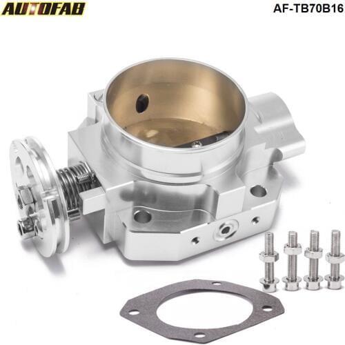 Aluminum Upgrade 70MM Throttle Body Silver For Honda Civic Acura Integra B16 B18 Intake Manifold AF-TB70B16