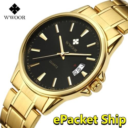 Watches men 2021 Top Brand Luxury Stainless Steel Gold wristwatch men Waterproof golden male watch men 2018 Relogio Masculino