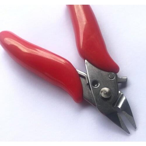 Diagonal Pliers 3.5 Inch Mini Wire Cutter Small Soft Cutting Electronic Pliers Wires Insulating Rubber Handle Model Pliers