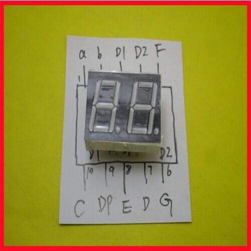 0.56 inch two-digit digital tube, 2 digits, brand new common cathode, a starter, super bright 0.56 inches, two digits
