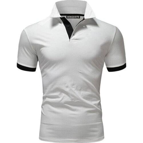 Polo Shirt Men Casual Cotton Solid Color Poloshirt Mens Breathable Tee Shirt Golf Tennis Brand Clothes