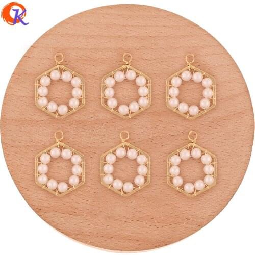 Cordial Design 30Pcs 20*26MM DIY Making/Jewelry Accessories/Imitation Pearl/Genuine Gold Plating/Hand Made/Earring Findings
