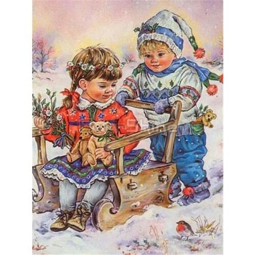 Angel Religion DIY Embroidery Cross Stitch 11CT Kits Craft Needlework Set Printed Canvas Cotton Thread Home Design