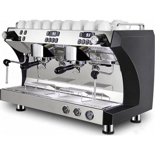 Commercial Espresso Double Group Coffee Machine Cappuccino Coffee Maker with Imported Water Pump