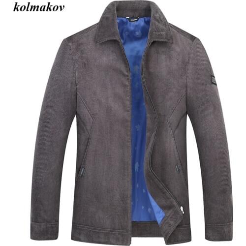 New Spring Style Men Boutique Corduroy Jacket Coat Fashion Casual Solid Turn-down Collar Mens Zippers Jacket Plus Size XL-8XL