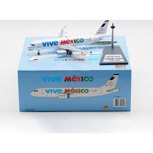 Diecast 1:200 Scale A320 F-OHMJ VIVE Mexico Airline Aircraft 320 Plane Model Airplanes Collectible Model Toys Souvenir Display