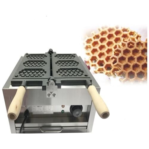 Free Shipping Commercial Diamond Shape Waffle Maker Machine with Non stick coating