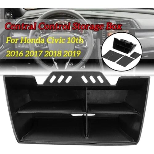 In-Vehicle Multi Function Car Central Control Storage Box Tiered Lattice Accessories for Honda Civic 10Th 2016-2021