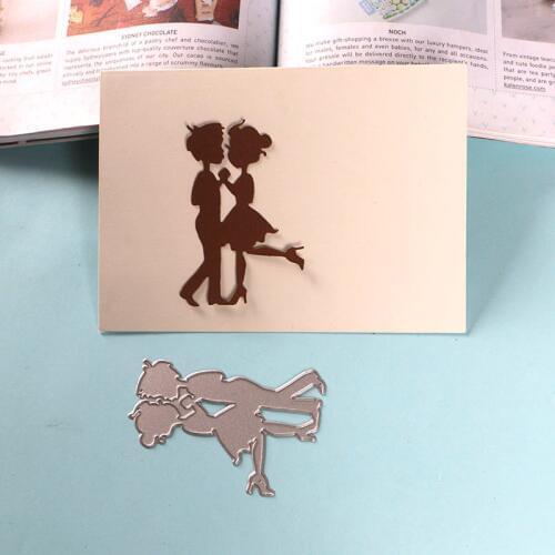 DUOFEN METAL CUTTING DIES dancing kids stencil DIY Scrapbook Paper Album 2019 new