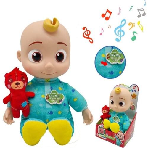 Cocomelon Plush Doll Sing Music Box with Seven Kinds of Music JoJo Doll Childrens Toys Child Companion Doll stuffed animals