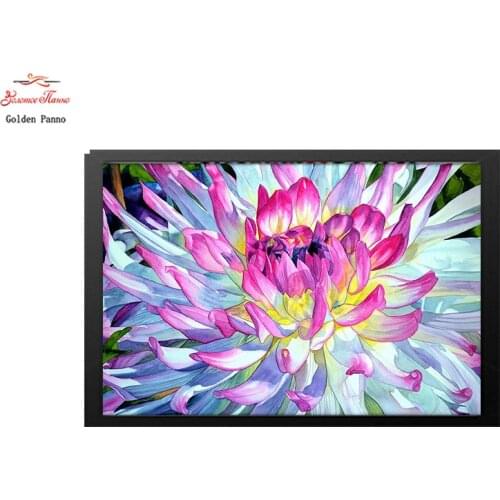 Golden Panno,needlework, DMC 14CT 11CT Cross stitch,Sets For Embroidery kits elegant colors flower Cross-Stitching Home Decor