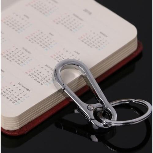 2021 New Carabiner Stainless Steel Gourd Buckle Carabiner Keychain Waist Belt Clip Anti-lost Buckle Hanging Keyriing